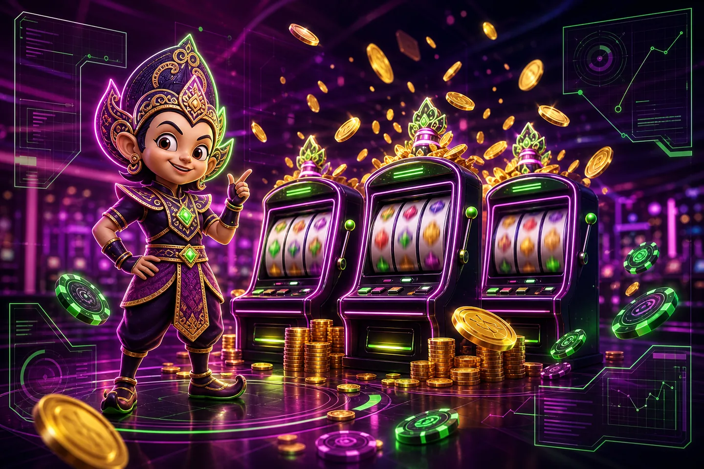 Ilustrasi konsep Viral4d